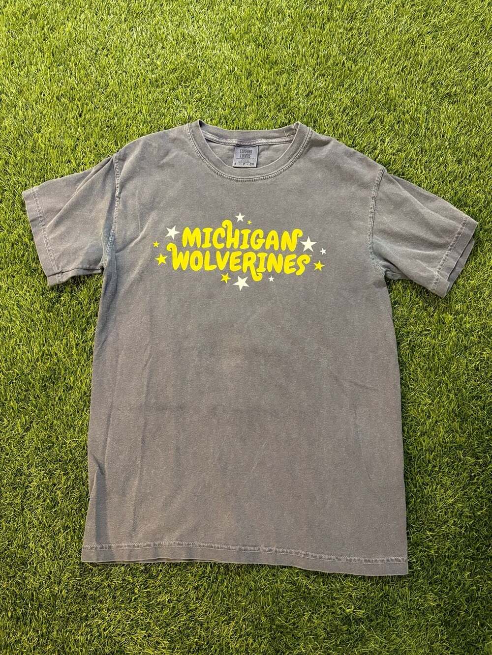 Comfort Colors Michigan Wolverines Distressed Graphic T-Shirt